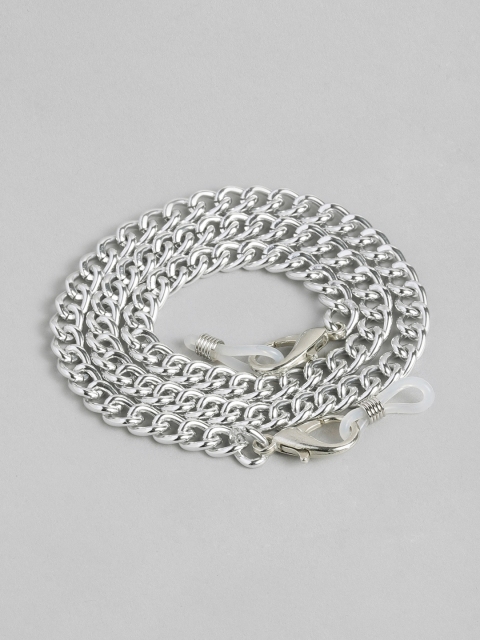 

Elaa Girls Silver-Plated Petite Links Mask Chain