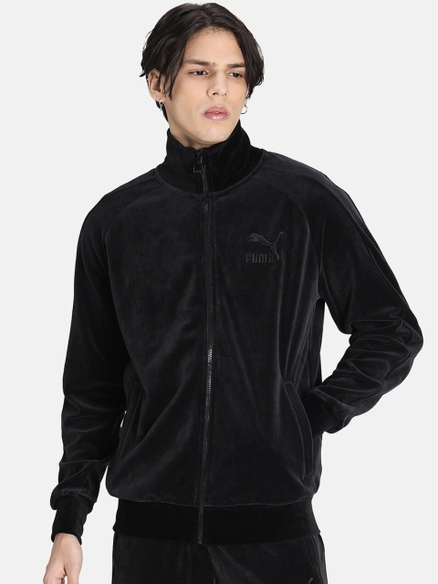 

Puma Men Black Iconic T7 Velour Regular Fit Track Jacket
