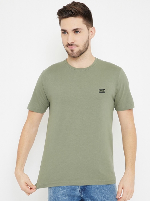 

Okane Men Olive Green T-shirt