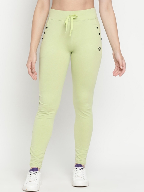

V2 Value & Variety Women Green Slim Fit Cotton Track Pants