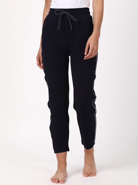 

V2 Value & Variety Women Navy Blue Solid Lounge Pants