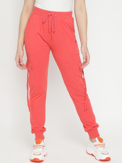 

V2 Value & Variety Women Orange Solid Cotton Lounge Joggers