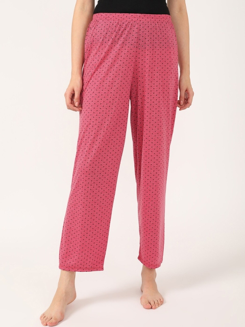 

V2 Value & Variety Women Pink Printed Cotton Lounge Pants