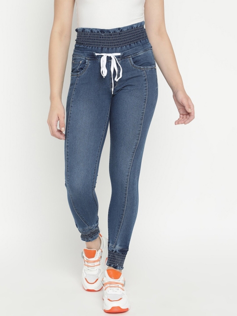 

V2 Value & Variety Women Blue Solid Slim-Fit Denim Jeggings