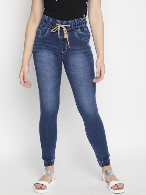 

V2 Value & Variety Women Blue Solid Slim-Fit Cotton Jeggings