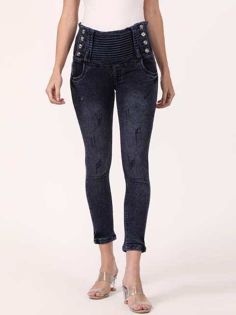 

V2 Value & Variety Women Blue Solid Cotton Jeggings