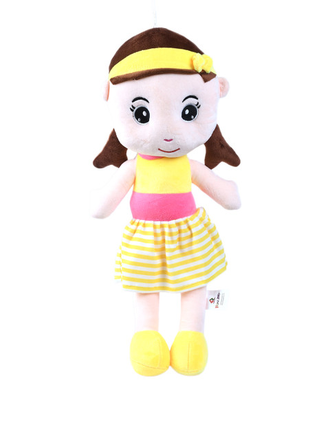 

DukieKooky Kids Pink & Yellow Super Cute Doll Polyester Soft Toy