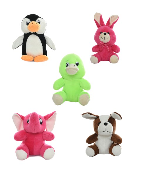 

DukieKooky Pack of 5 Multicolored Soft Toys, Multi