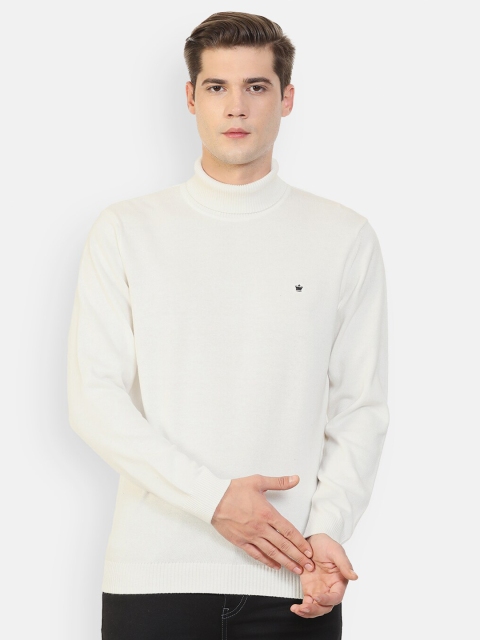 

Louis Philippe Men White Pullover