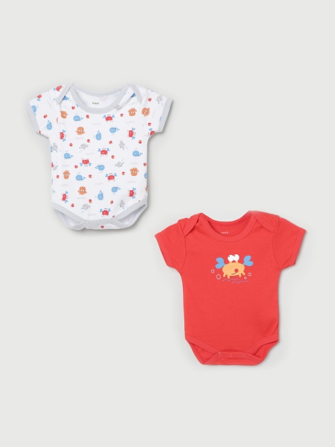 

max Boys 2 Pcs Multi Printed Cotton Bodysuit