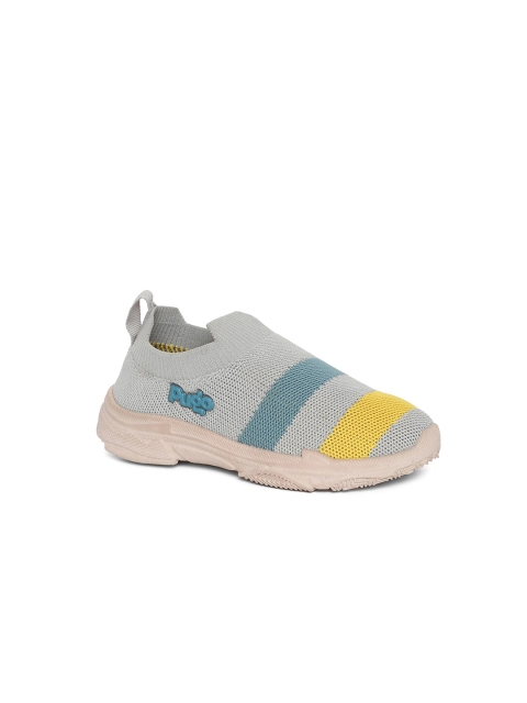 

Khadims Girls Grey Woven Design Slip-On Sneakers