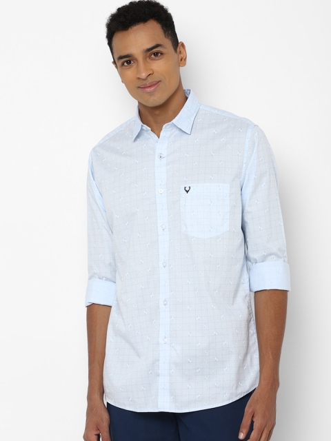 

Allen Solly Men Blue Slim Fit Floral Opaque Printed Casual Shirt