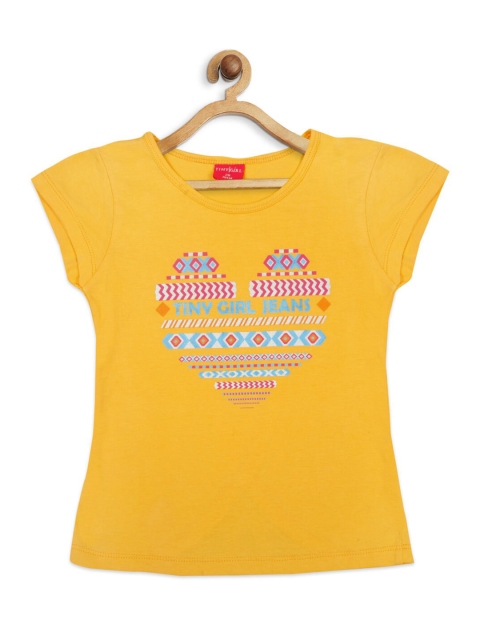 

Tiny Girl Orange Regular Top