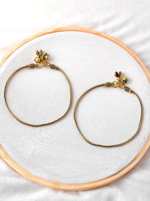 

Infuzze Gold-Plated Brass Anklet