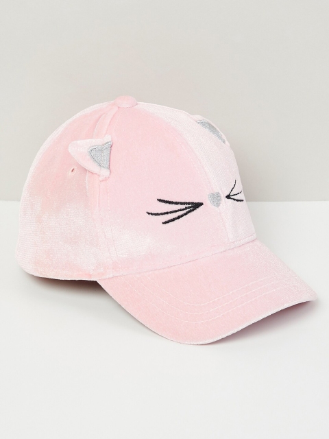 

max Girls Pink Embroidered Cap