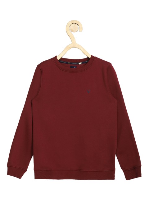 

Allen Solly Junior Boys Maroon Sweatshirt