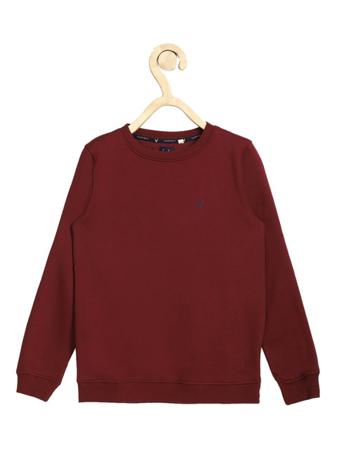 

Allen Solly Junior Boys Maroon Sweatshirt