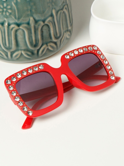 

PASSION PETALS Unisex Kids Red Lens & Red Aviator Sunglasses 12-1redsunglasses