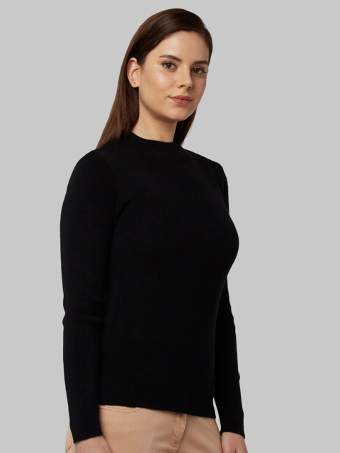 

Park Avenue Woman Black Acrylic Pullover Sweater