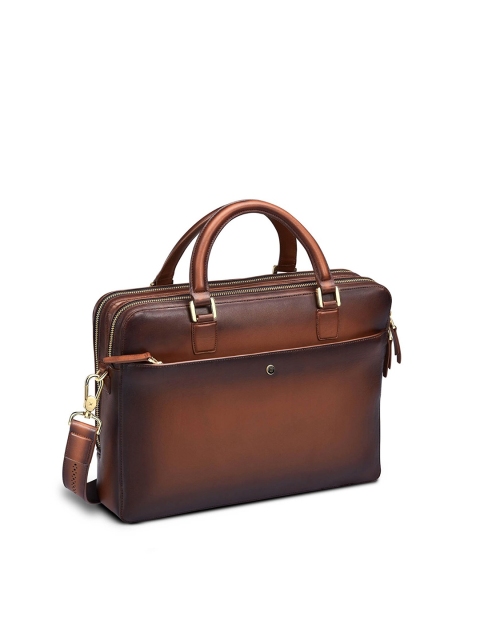 

Lapis Bard Men Brown Leather Laptop Bag