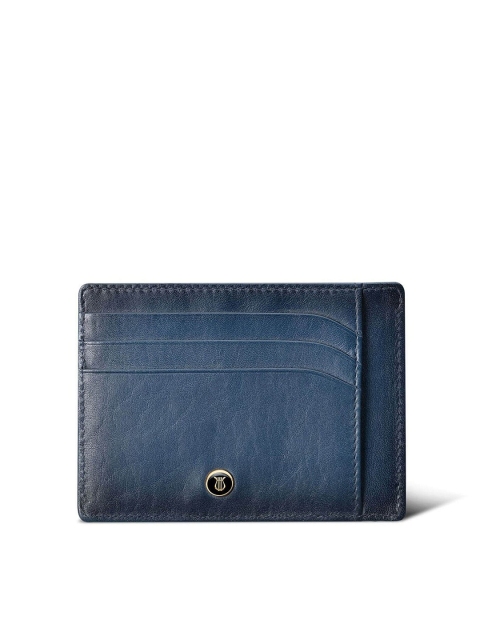 

Lapis Bard Men Blue Leather Card Holder