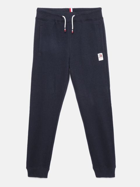 

Tommy Hilfiger Boys Navy Blue Pure Cotton Essential Joggers
