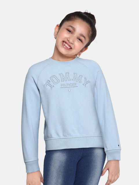 

Tommy Hilfiger Girls Blue Pure Cotton Sweatshirt