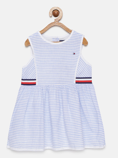 

Tommy Hilfiger Blue & White Striped Laguna Woven Dress