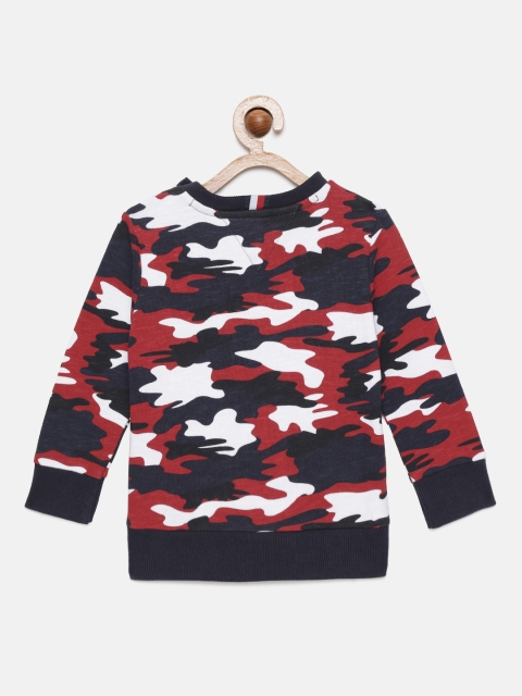 

Tommy Hilfiger Boys Navy Blue Camouflage Printed Sweatshirt