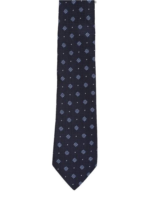 

Peter England Men Navy Blue & Silver-Toned Self-Design Accessory Gift Set