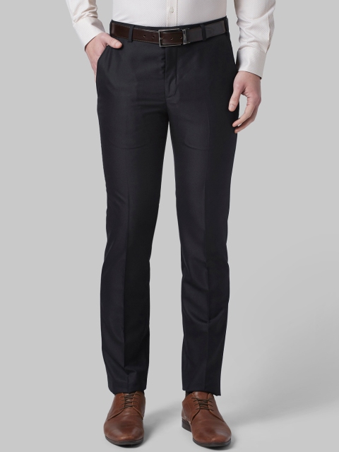 

Park Avenue Men Black Slim Fit Formal Trousers
