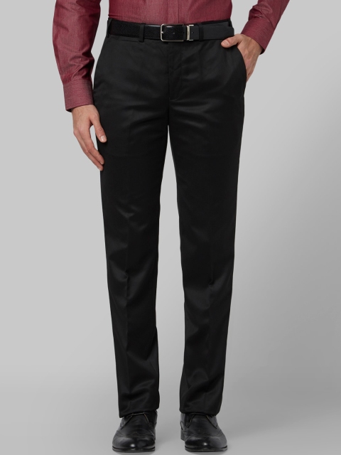 

Park Avenue Men Black Slim Fit Formal Trousers