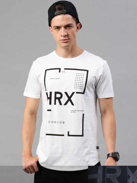 

HRX by Hrithik Roshan Men Pack of 2 Printed Pure Cotton T-shirt, Navy blue