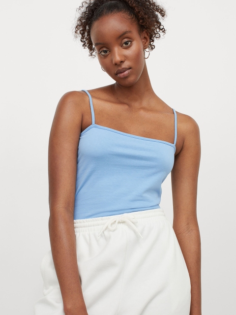 

H&M Woman Blue Short strappy top