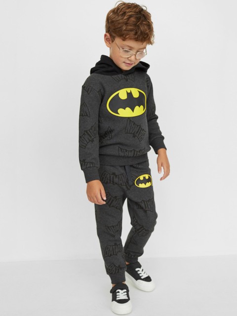 

H&M Boys Grey & Black Batman Printed Joggers