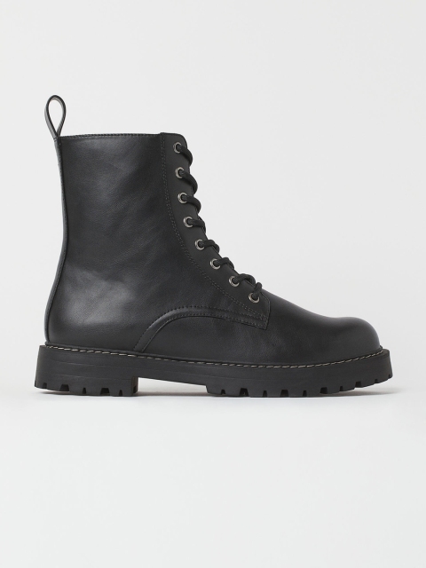 

H&M Women Black Solid Flat Boots