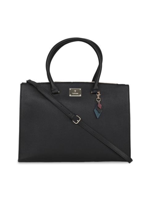 

Van Heusen Black PU Structured Handheld Bag