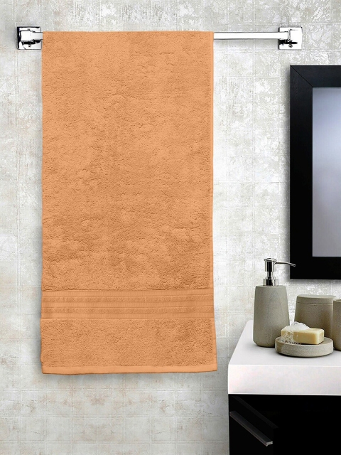

Lushomes Beige Solid Pure Cotton Terry 550 GSM Hammam Bath Towel