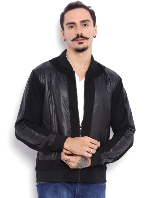 

Campus Sutra Black Bomber Jacket
