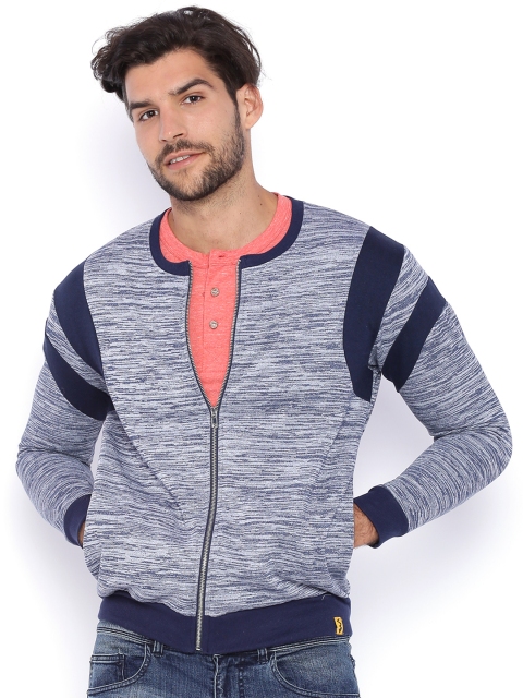

Campus Sutra Blue & White Sweatshirt