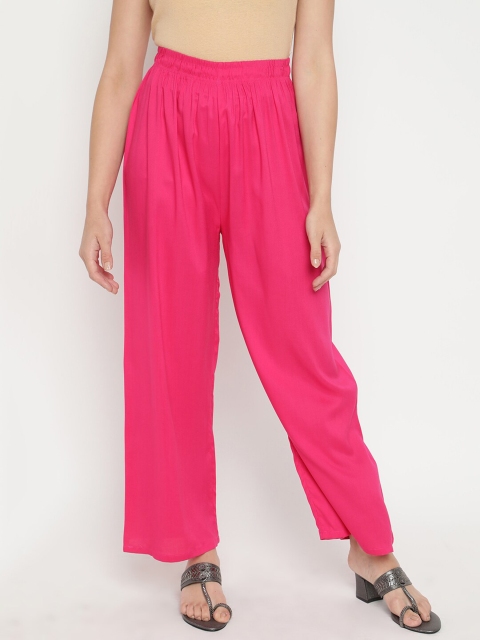 

V2 Value & Variety Women Pink Knitted Palazzos