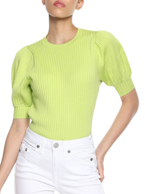 

Ted Baker Yellow Ribbed Regular Top