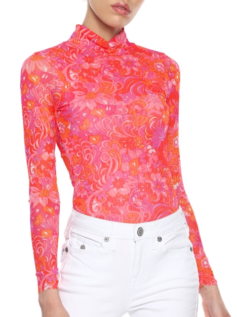 

Ted Baker Pink Floral Shirt Style Top