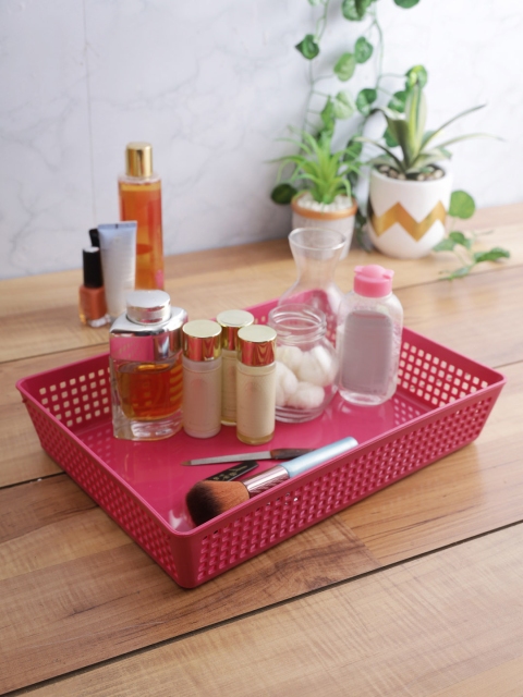 

Lock & Lock Pink Solid Multi-Utility Fashion Storage Box