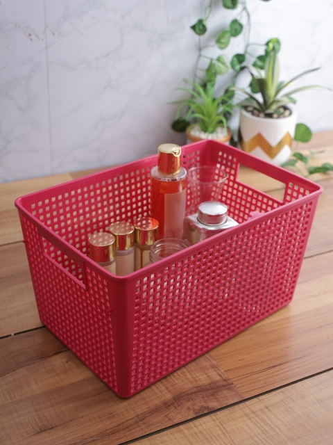 

Lock & Lock Pink Solid Large Basket