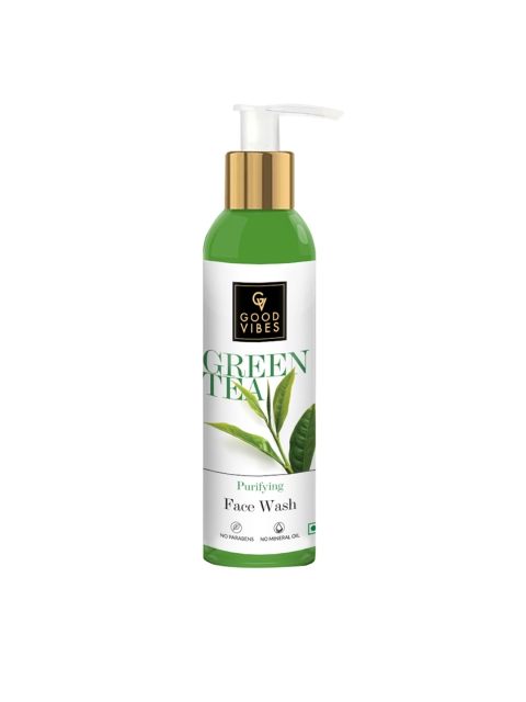 

Good Vibes Green Tea Purifying Face Wash - 120 ml, Transparent