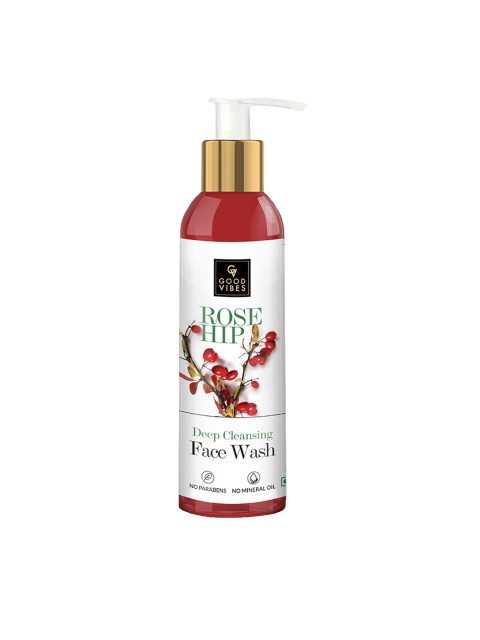 

Good Vibes Rosehip Deep Cleansing Face Wash - 200 ml, Transparent