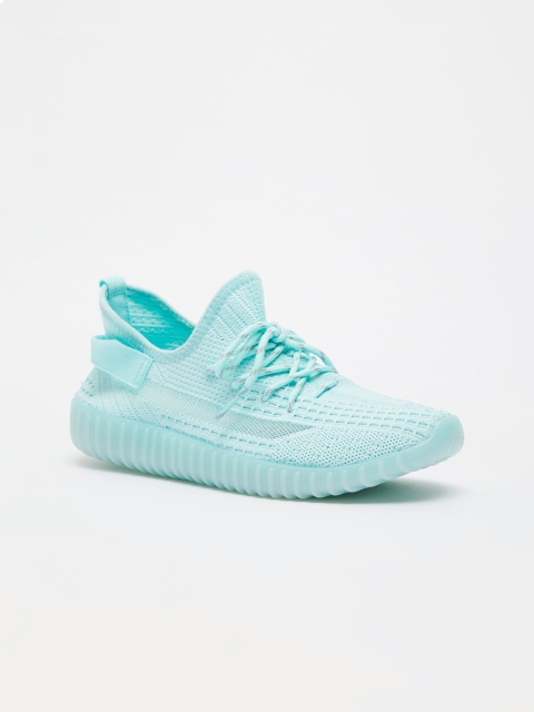

shoexpress Girls Turquoise Blue Textile High-Top Training or Gym Non-Marking Shoes