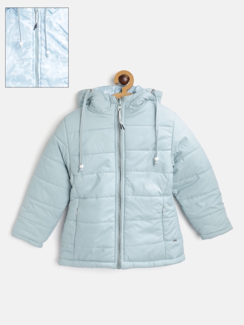 

Okane Girls Blue & White Reversible Hooded Padded Jacket