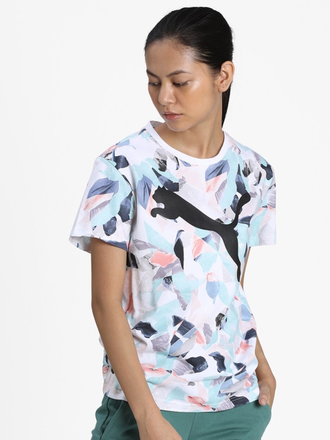 

Puma Woman Pink Brand logo PrintedRelaxed Top